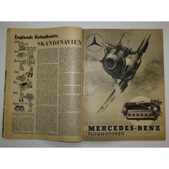 Die Wehrmacht, Nr.9, 24. Avril 1940, Berichte vom Einsatz unserer Truppen à Norden. Espenlaub militaria